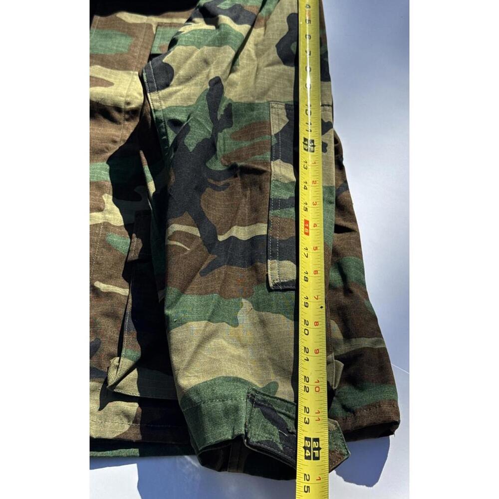 VINTAGE American Apparel Coat MEDIUM Regular Woodland Camo Hot Weather Combat - Picture 8 of 8